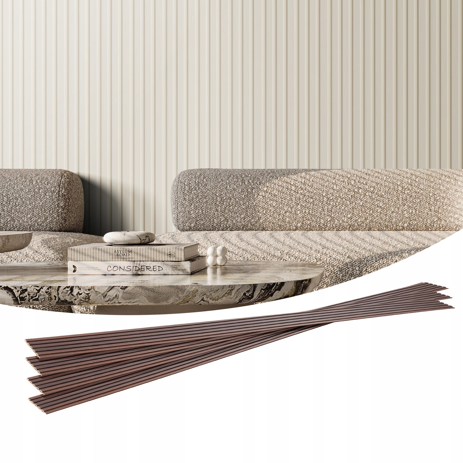 Akustické Panely Vevor Sada 8 Kusov 2450X166X9MM Pevné A Štýlové