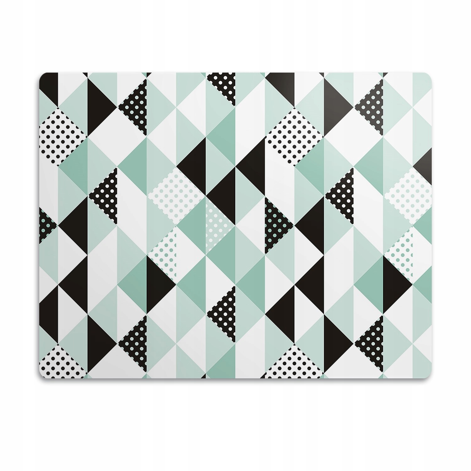 Levně Ochranná podložka pod misku Trojúhelníky s puntíky vzor 60x40