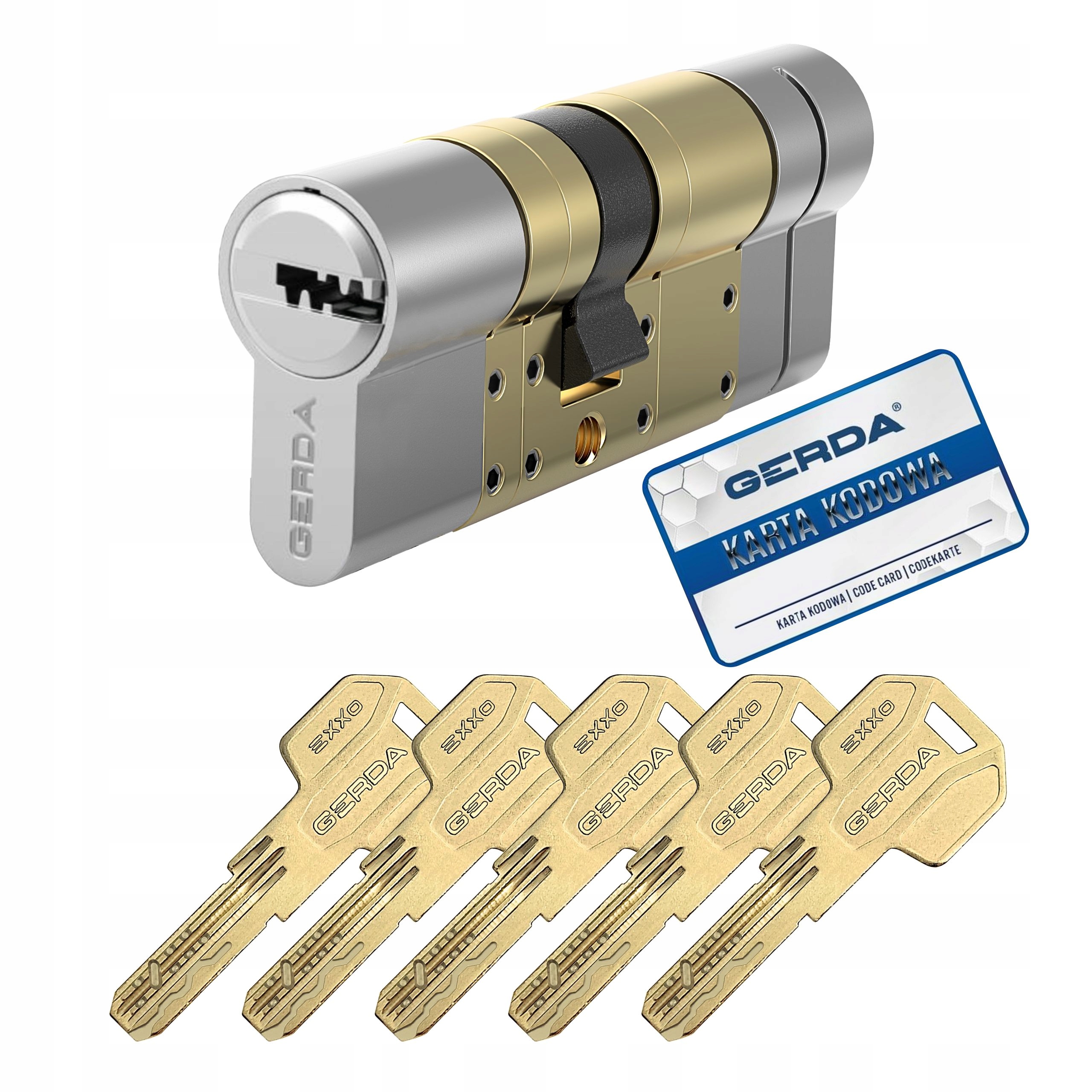 Vložka Gerda Exxo Smart modular 36/45 s bezpečnou spojkou, nikl