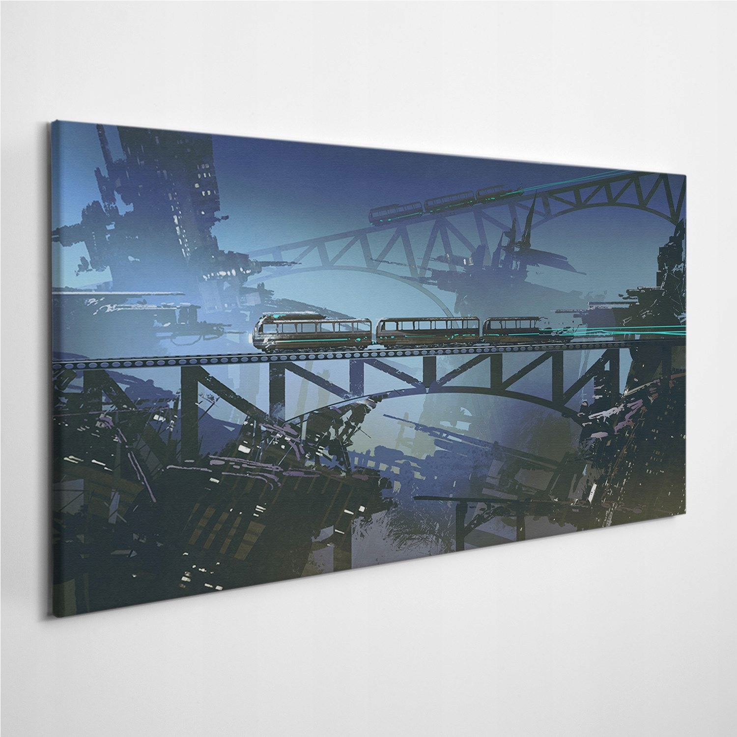 

Obraz na płótnie na ścianę Pociąg Tory Most 120x60