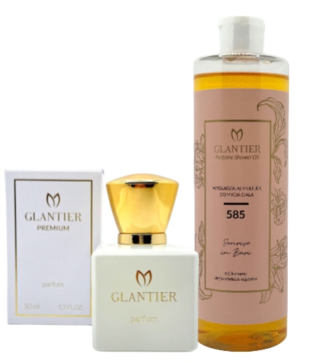Glantier Sada Glantier 585 Parfém Premium 50 ml Olej na mytí těla