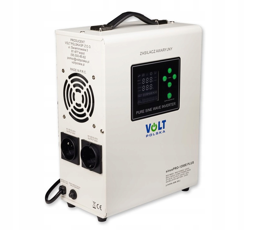 Záložní Zdroj Ups Pieca 1200W Sinus Pro 1200E Plus LiFePO4 Agm Gel