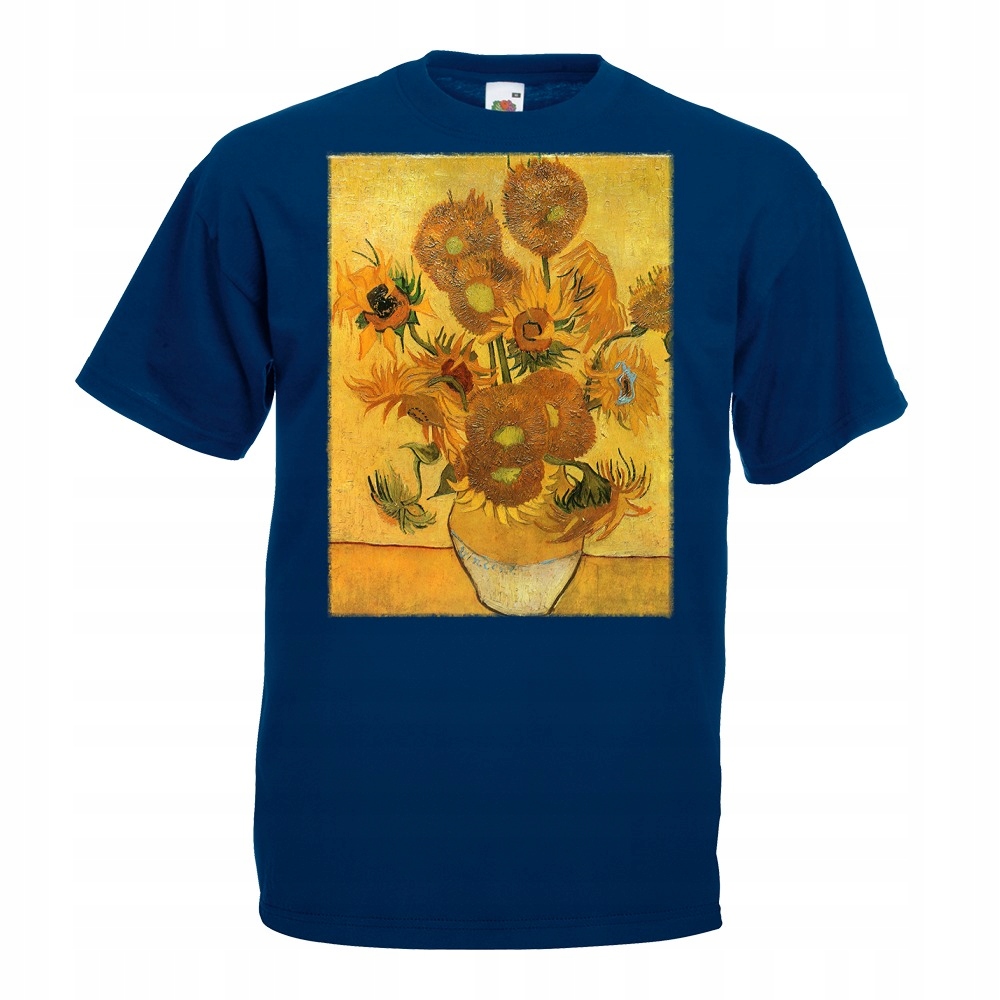 

Koszulka z nadrukiem Van Gogh słoneczniki L grana