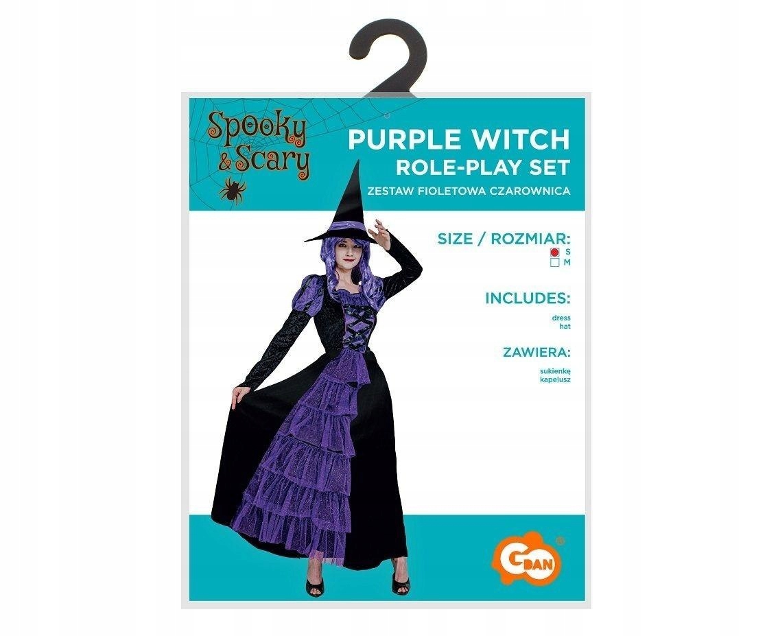 Kostým pro dospělé Fialová čarodějka vel. S