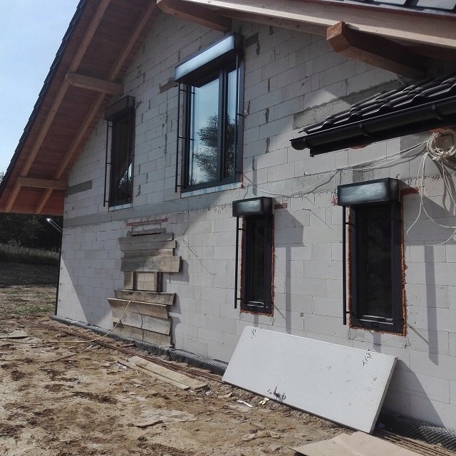 Okno PCV Schüco RU Białe 3 szyby 90x100 900x1000 Szerokość okna 900 mm