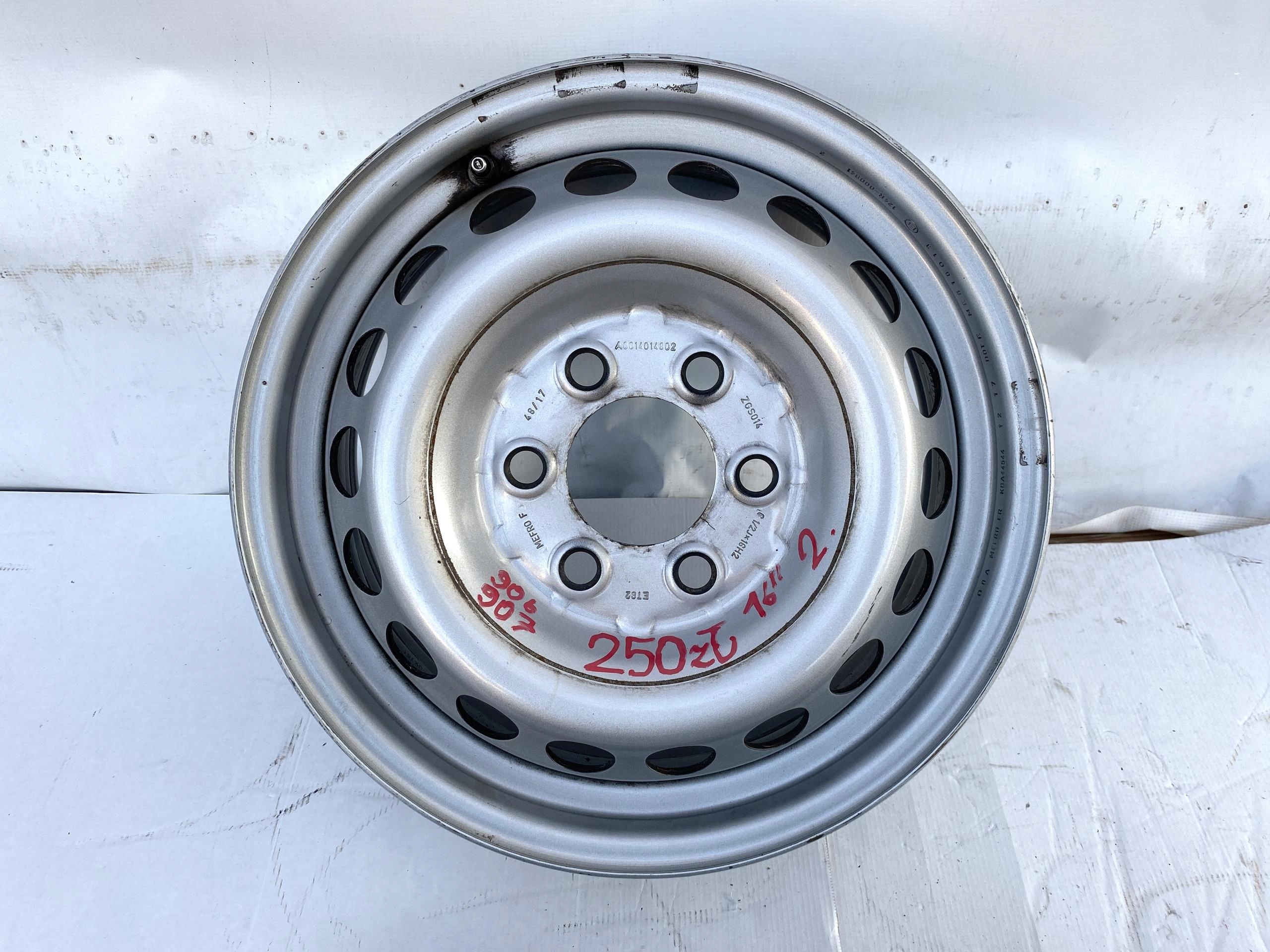 MERCEDES SPRINTER 906 907 06- disk STALOWA SREBRNA 16" original