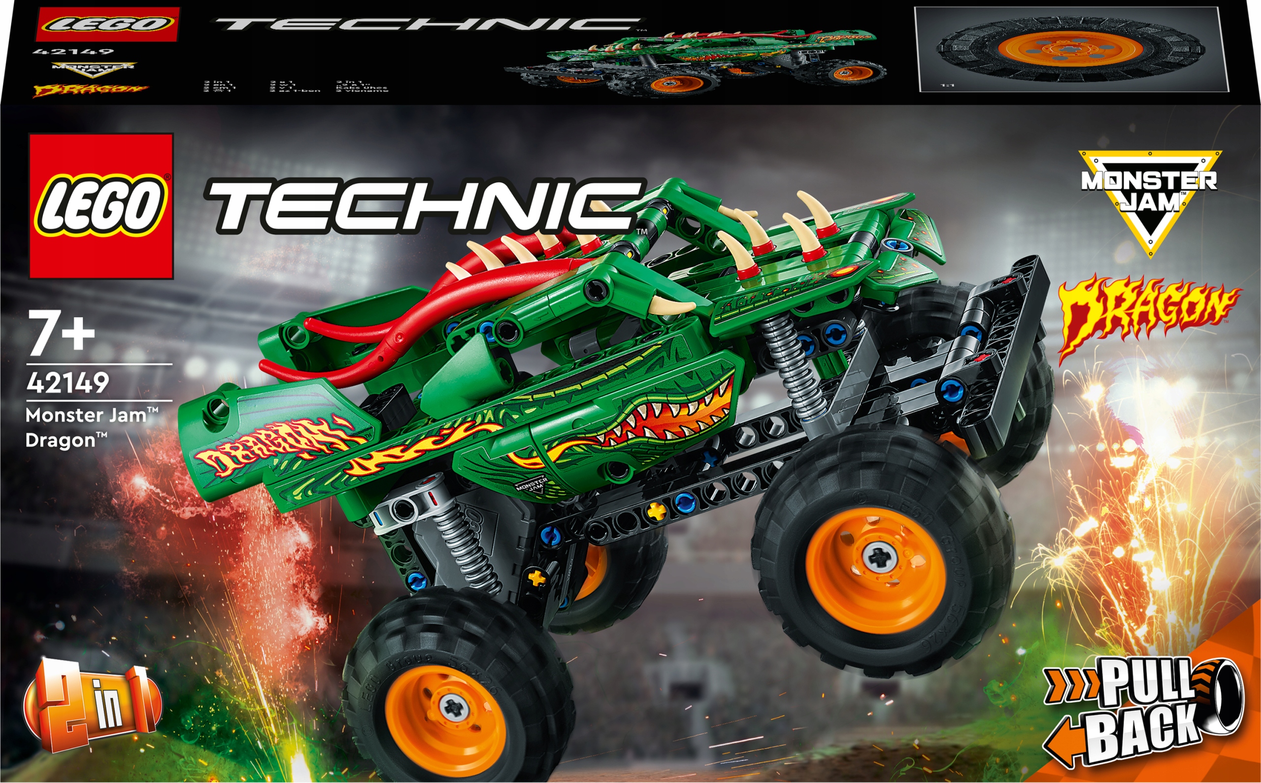 

Lego Technic Monster Jam Dragon 42149