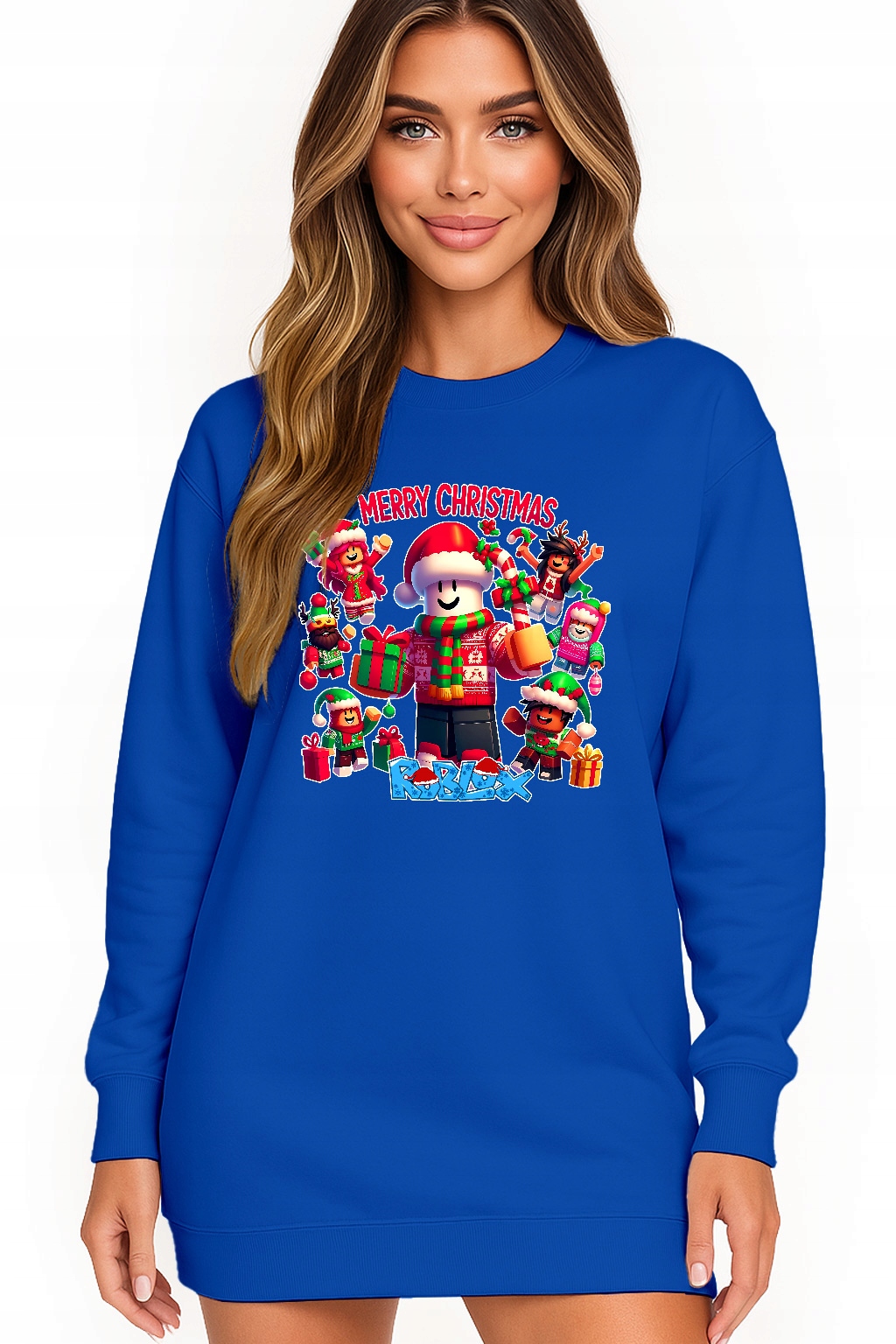 Mikina Dámská Vánoční Oversize Šaty Roblox Dárek K Vánocům M