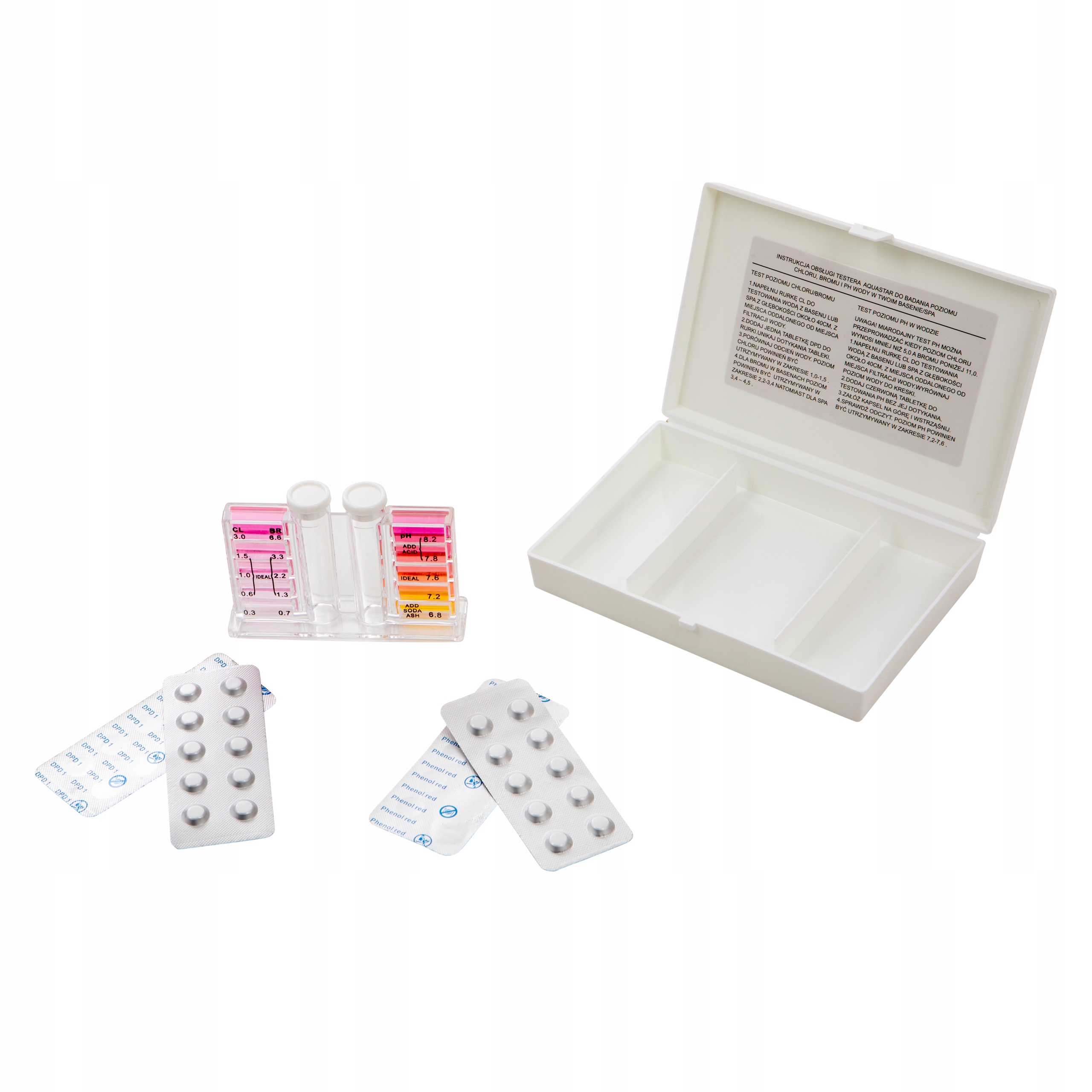 

Tester do Basenu Pomiar Chloru pH Wody Bromu P1930