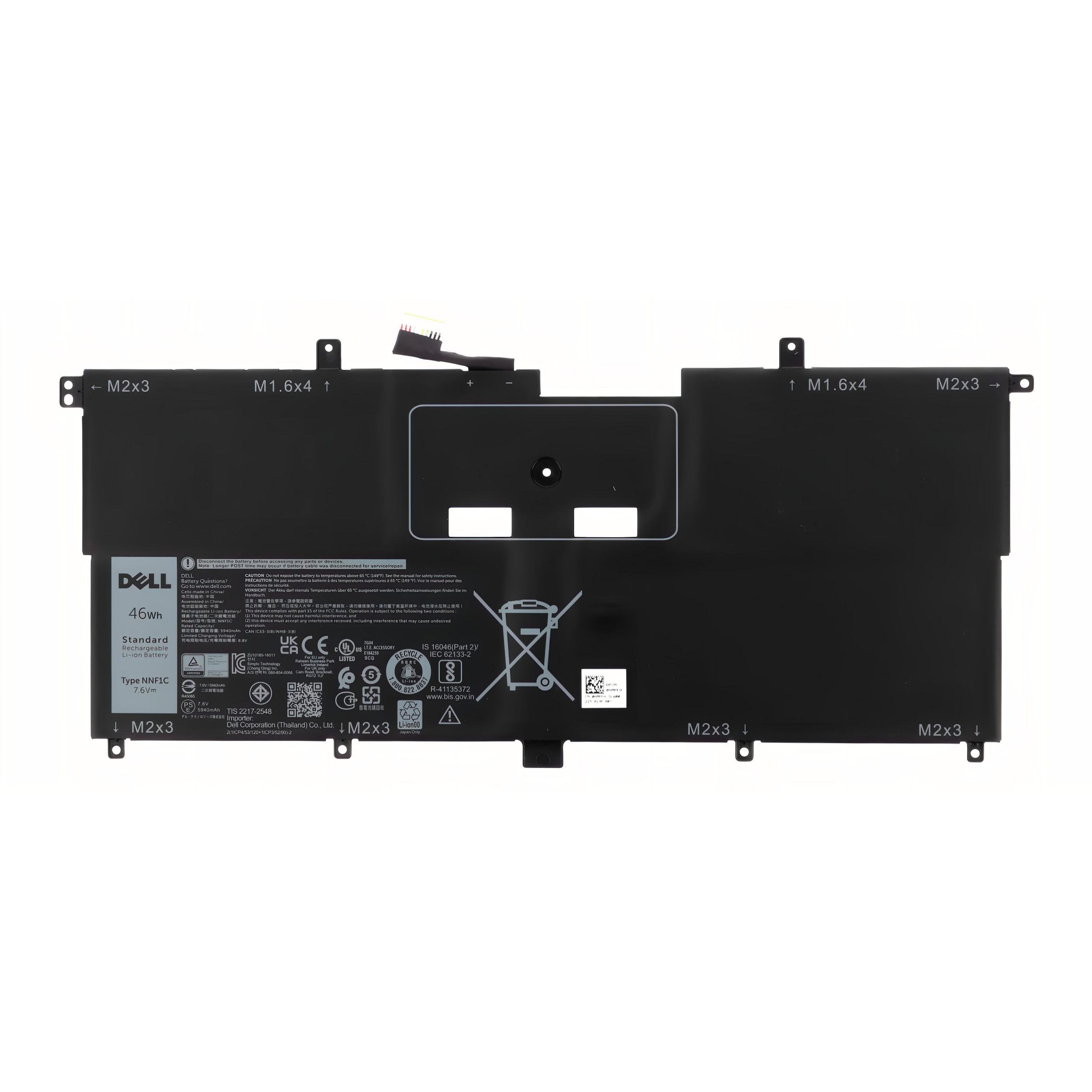 Oryginalna Bateria Dell 46WH 4C NNF1C Hmpfh NP0V3 Xps 13 9365 Nowa