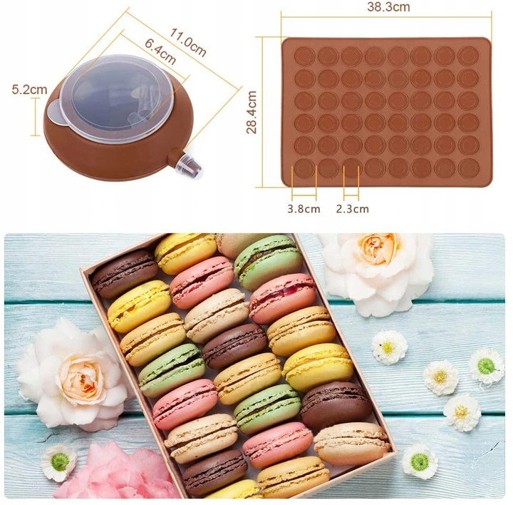 MATA SILIKONOWA MAKARONIKI DOZOWNIK MAKARONIKÓW Szerokość produktu 28.5 cm