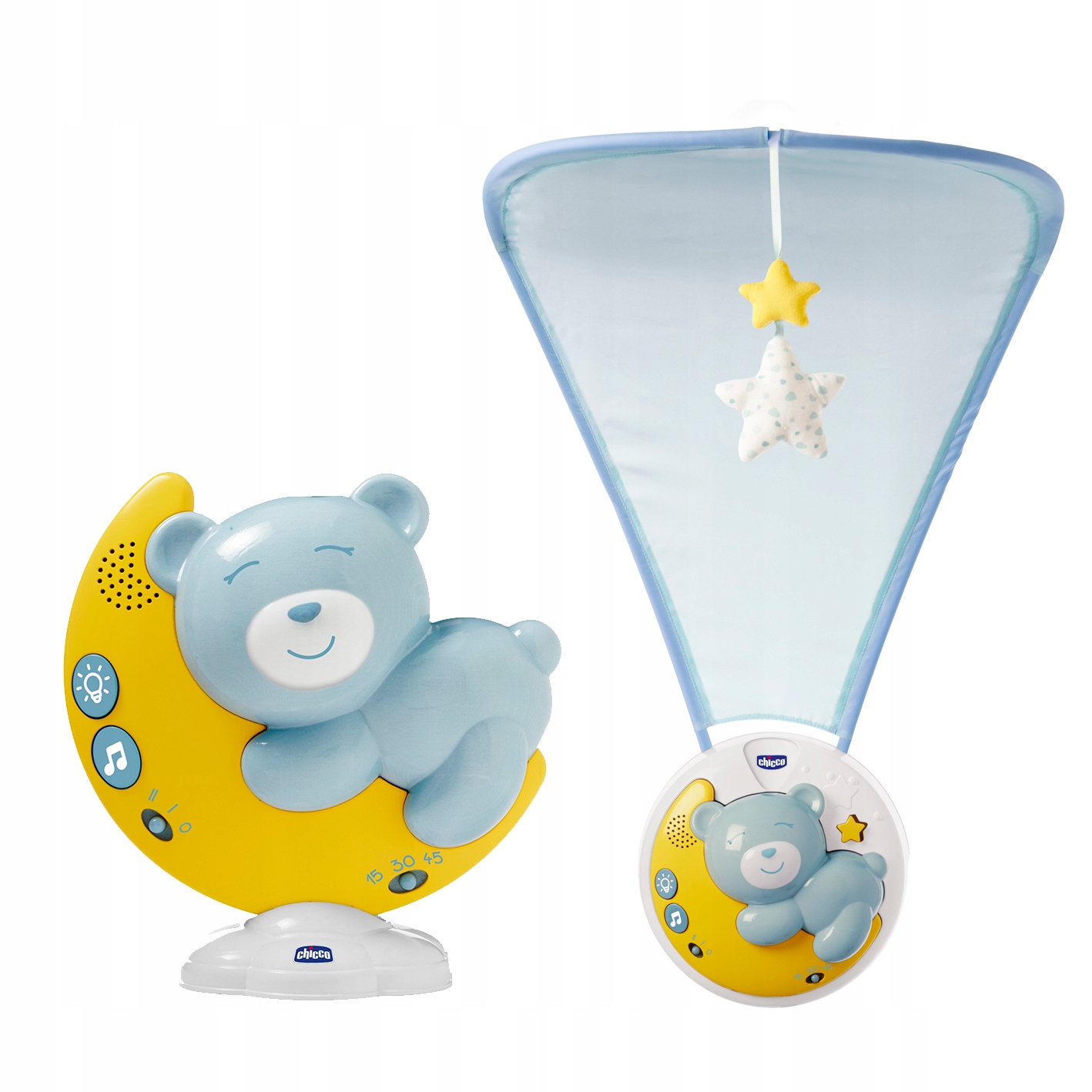 Chicco Baldachim z projektorem 3w1 Next2Moon Panel first dreams Blue-Zdjęcie-0