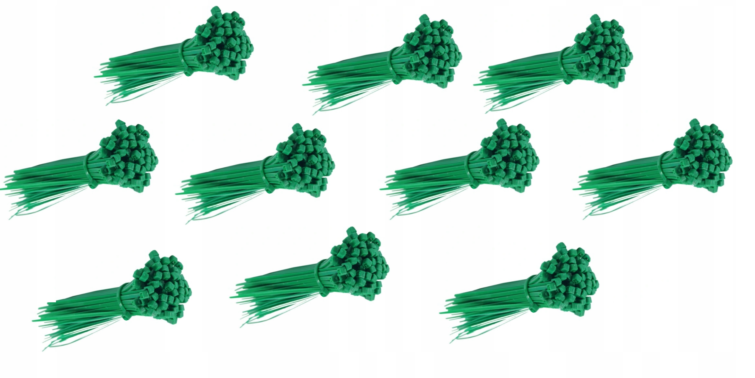 

Zielone Opaski Zaciskowe Trytki 3,6 x 200 mm x1000