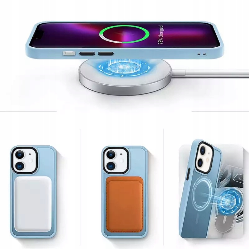 ETUI DO IPHONE 11 RÓŻNE KOLORY CASE MATOWE MAGNETYCZNE + SZKŁO HARTOWANE 9H Typ plecki