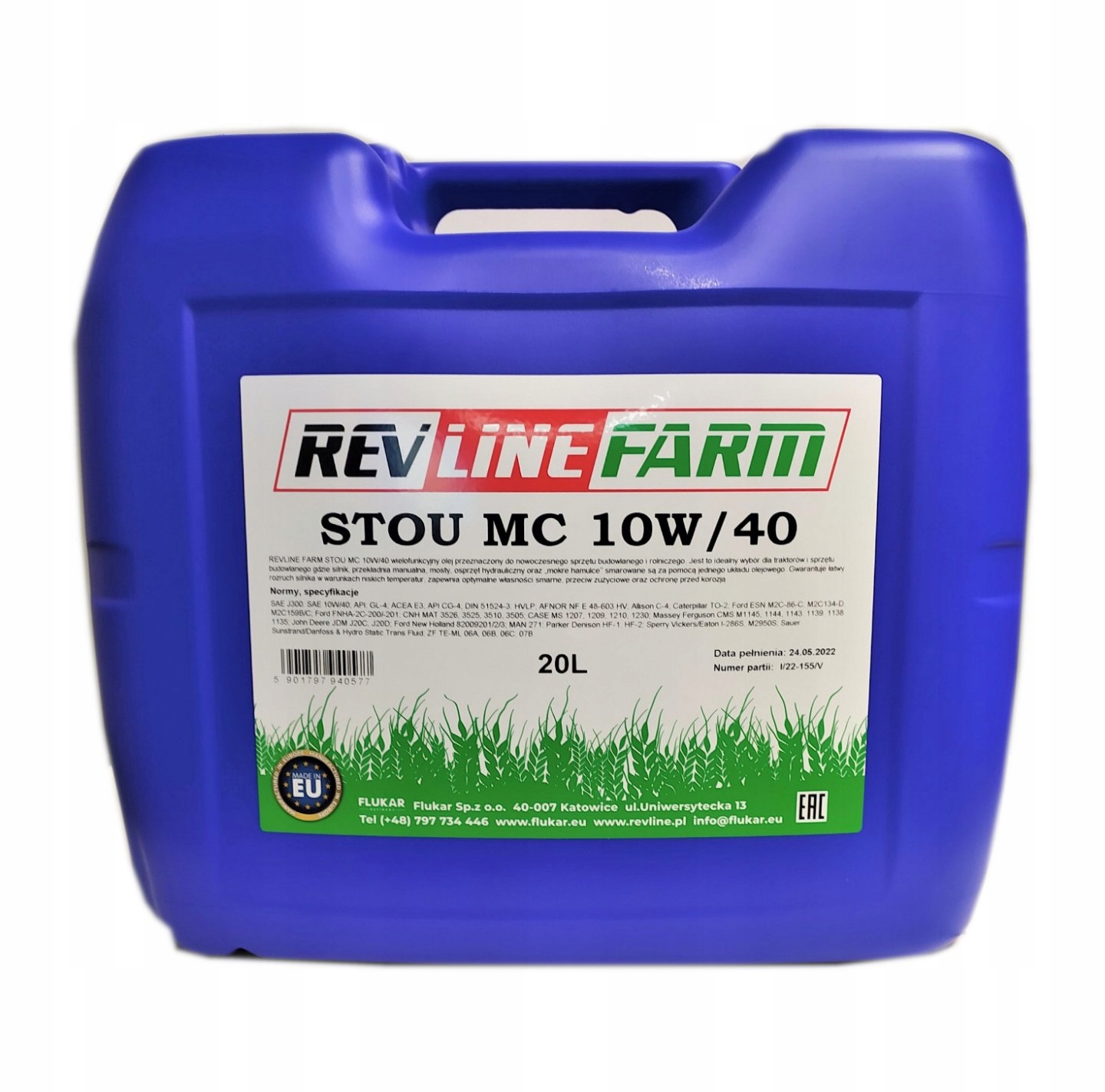 REVLINE FARM STOU MC 10W40 20L.