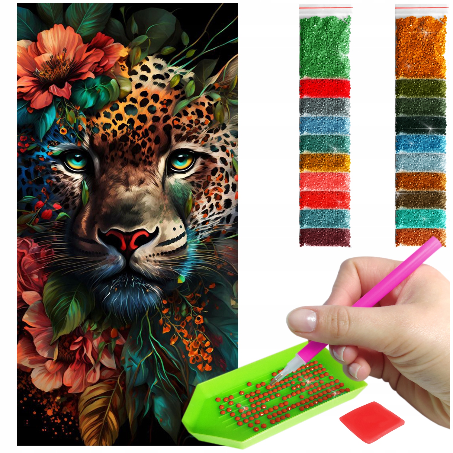 Diamantová výšivka Diamond Painting 5D B.duży 40x80cm