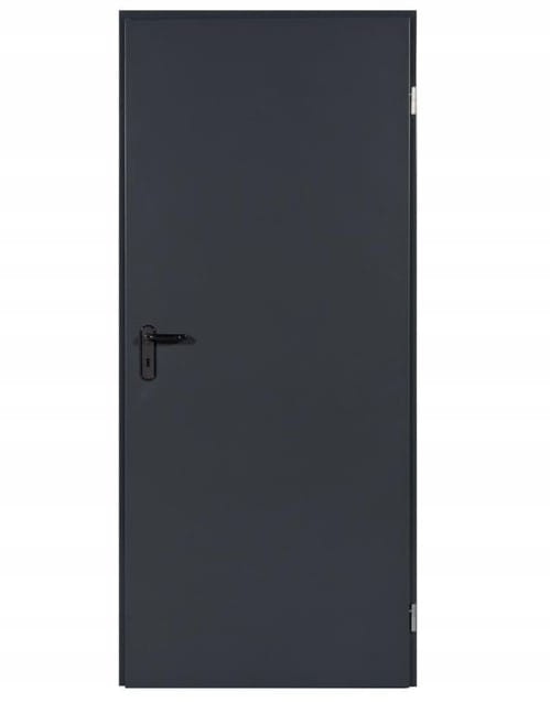 Vnější technické ocelové dveře 100 x 200 cm antracit