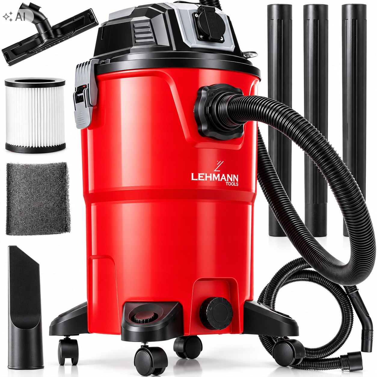 Vysavač Výkonný 3500 W S Mokrým Třepačem Prachu Ze Sádry