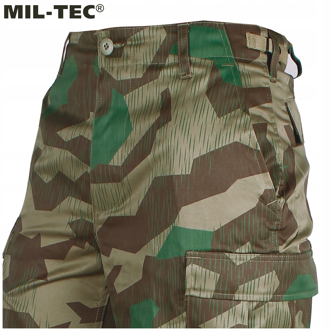 Spodnie bojówki wojskowe taktyczne Mil-Tec US Ranger BDU Splinter Tarn XXL Długość nogawki długa