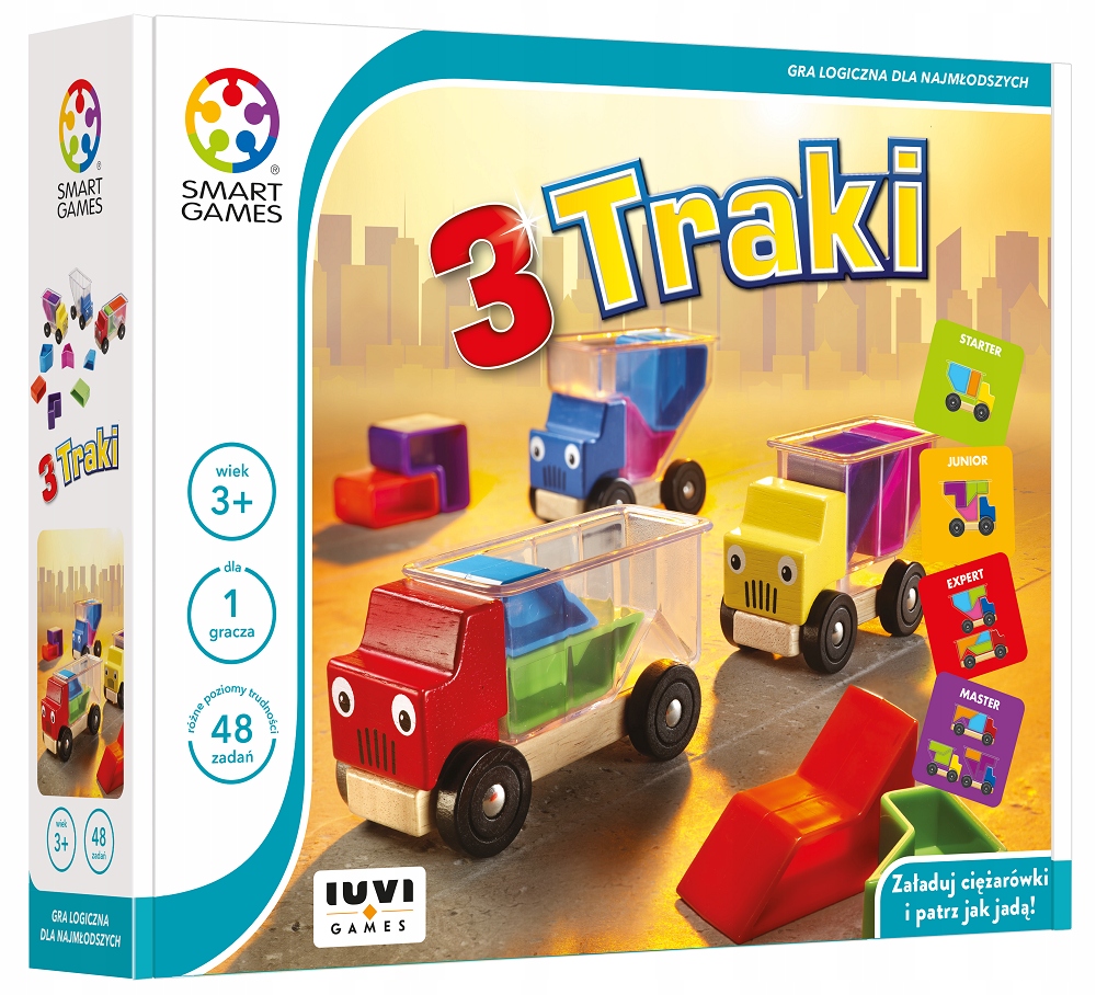 3 Traki (pl) Gra Logiczna Planszowa Smart Games