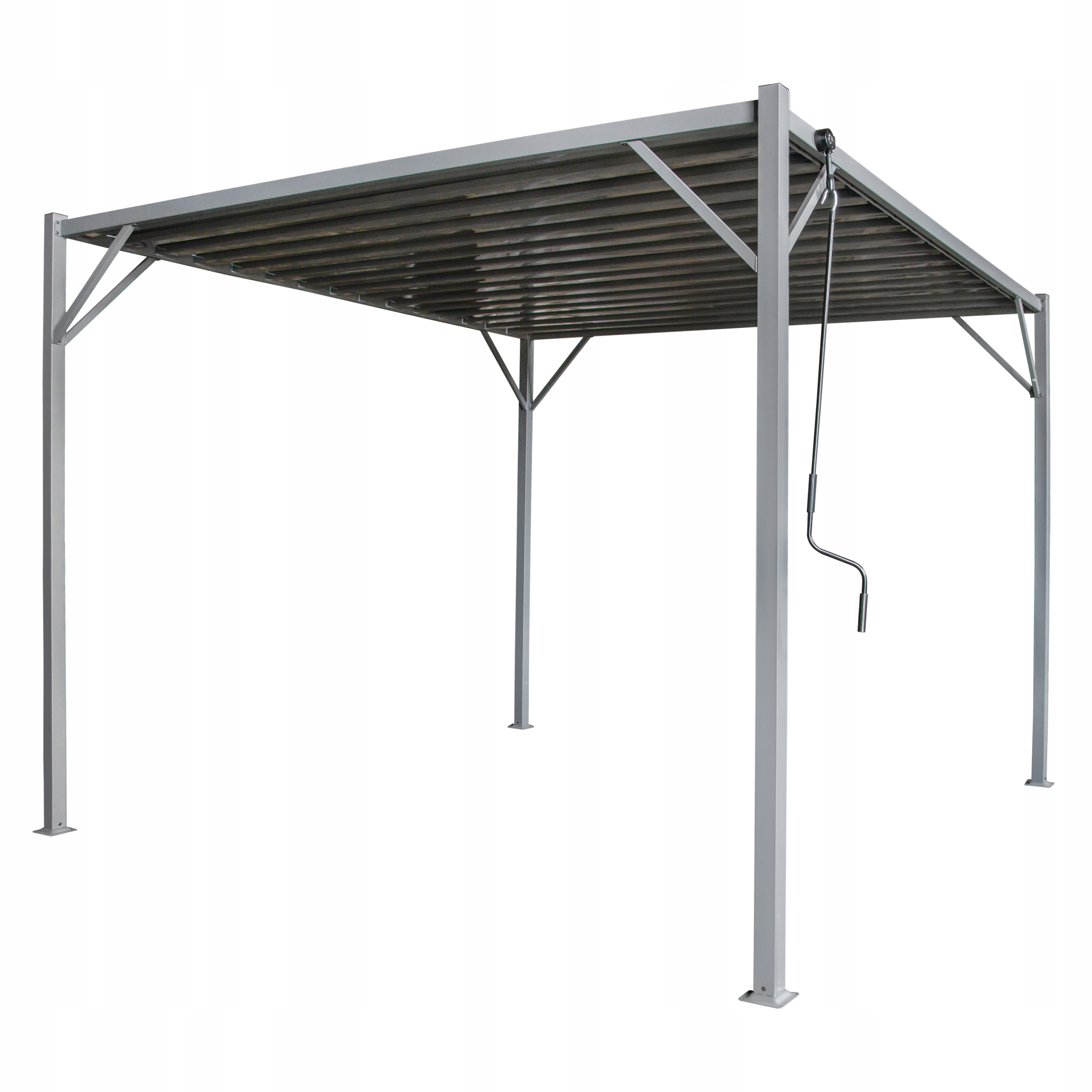 Pergola Ogrodowa 3x3x2,2m metalowa pawilon do ogrodu zadaszenie tarasowe