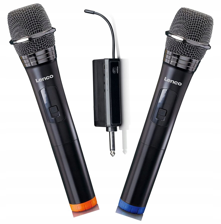 Zestaw 2 Mikrofonów Bezprzewodowy Karaoke Lenco MCW-020BK