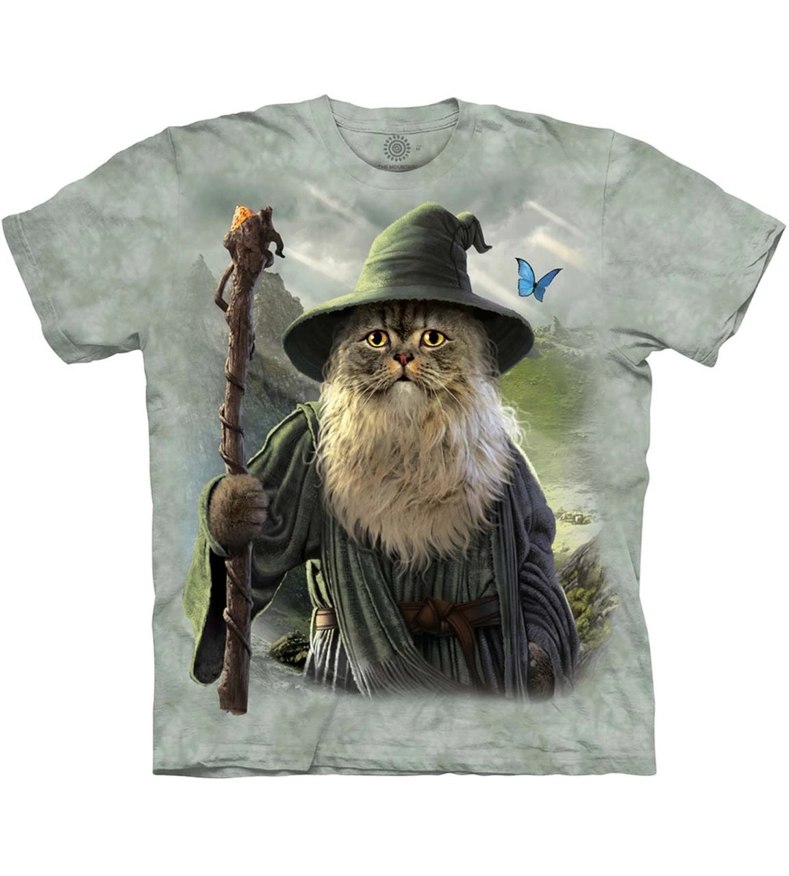 Tričko The Mountain Catdalf fantasy kočka čaroděj Velikost: M
