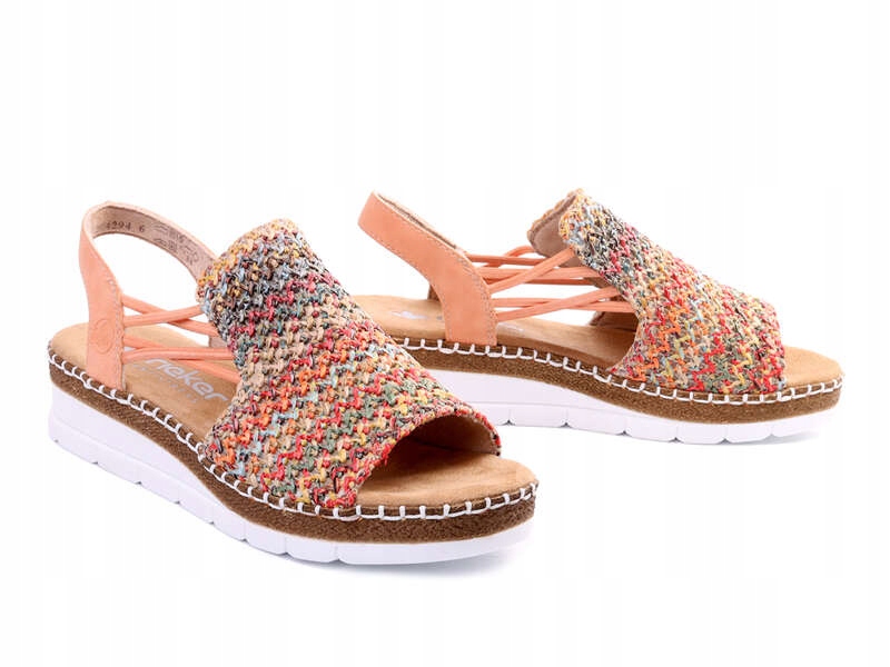 Sandały damskie Rieker V1241-90 multi r38