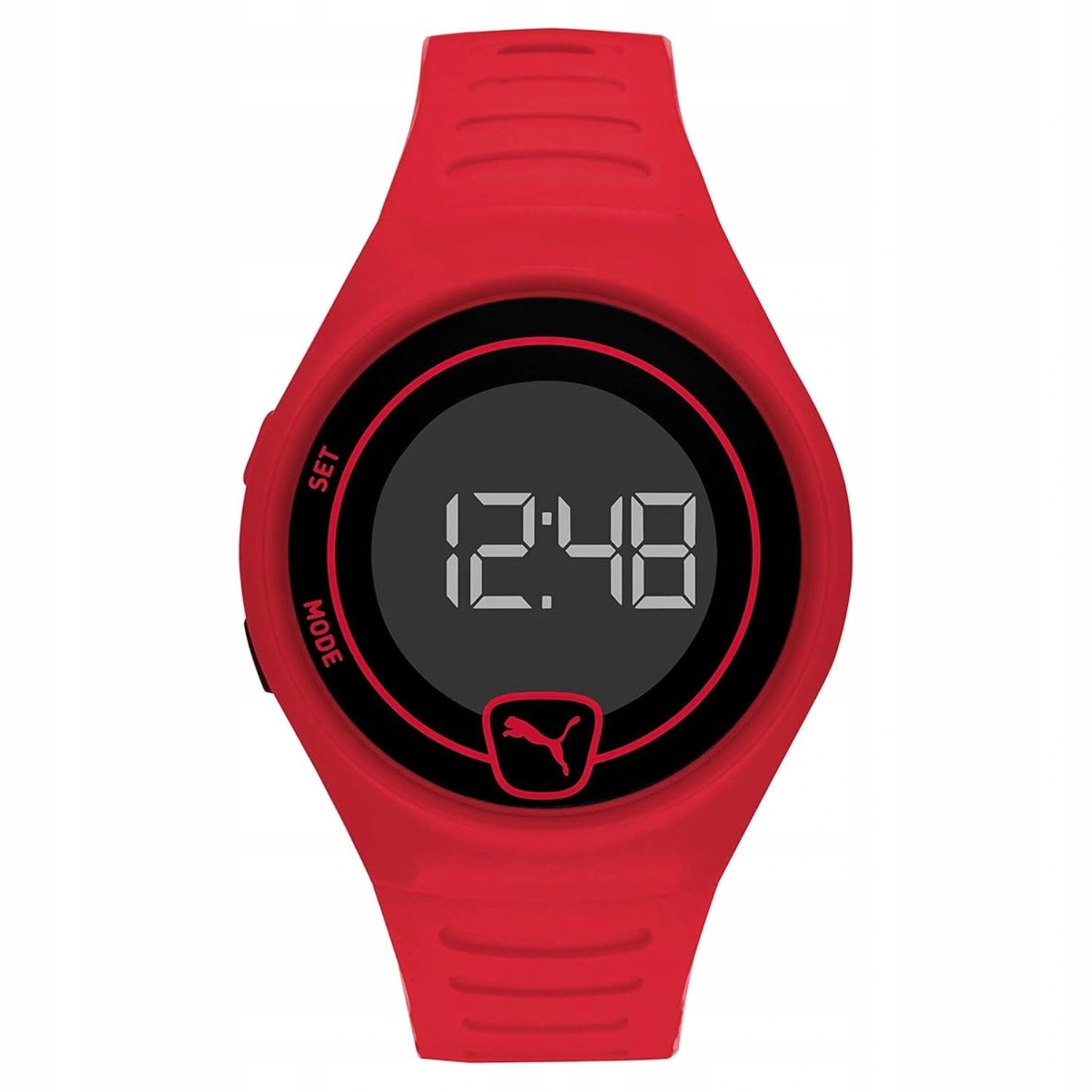 Pánské hodinky sportovní hodinky Puma Faster P5029 křemenné digitální červené