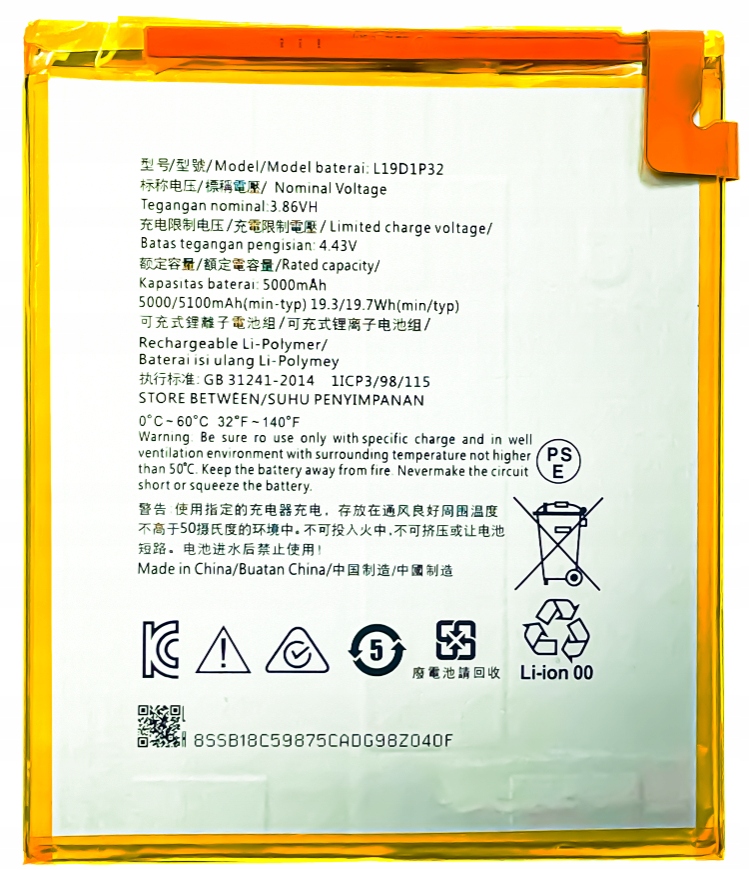 Nowa Bateria Akumulator L19D1P32 do Lenovo Tab M10 Fhd Plus TB-X606X