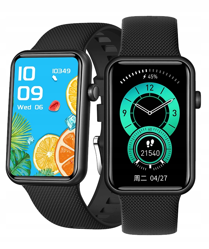 SMARTBAND PULSOMETR BIEGANIE PRO SPORT PULS MENU POLSKIE SMART AMOLED RACE