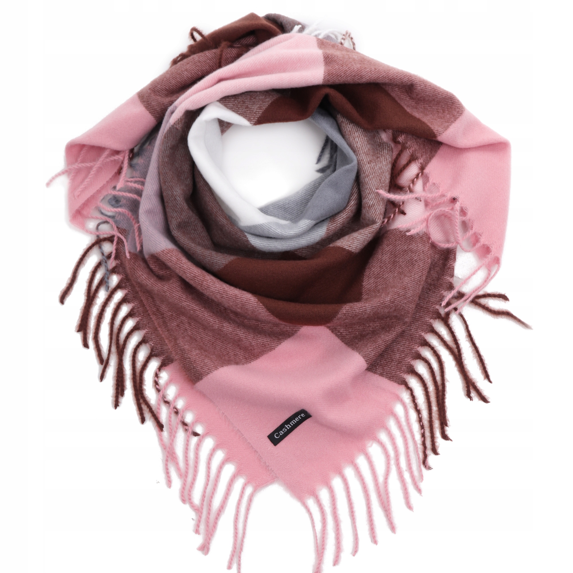 

Damski Szal kaszmirowy chusta szalik frędzle