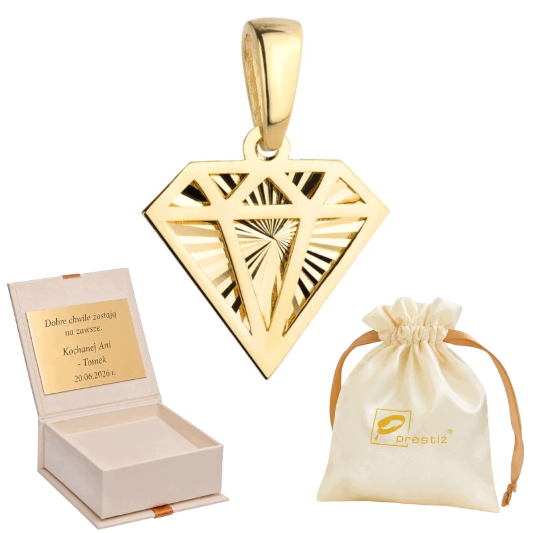 Přívěsek Zlatý 585 Diamencik 0,48 g