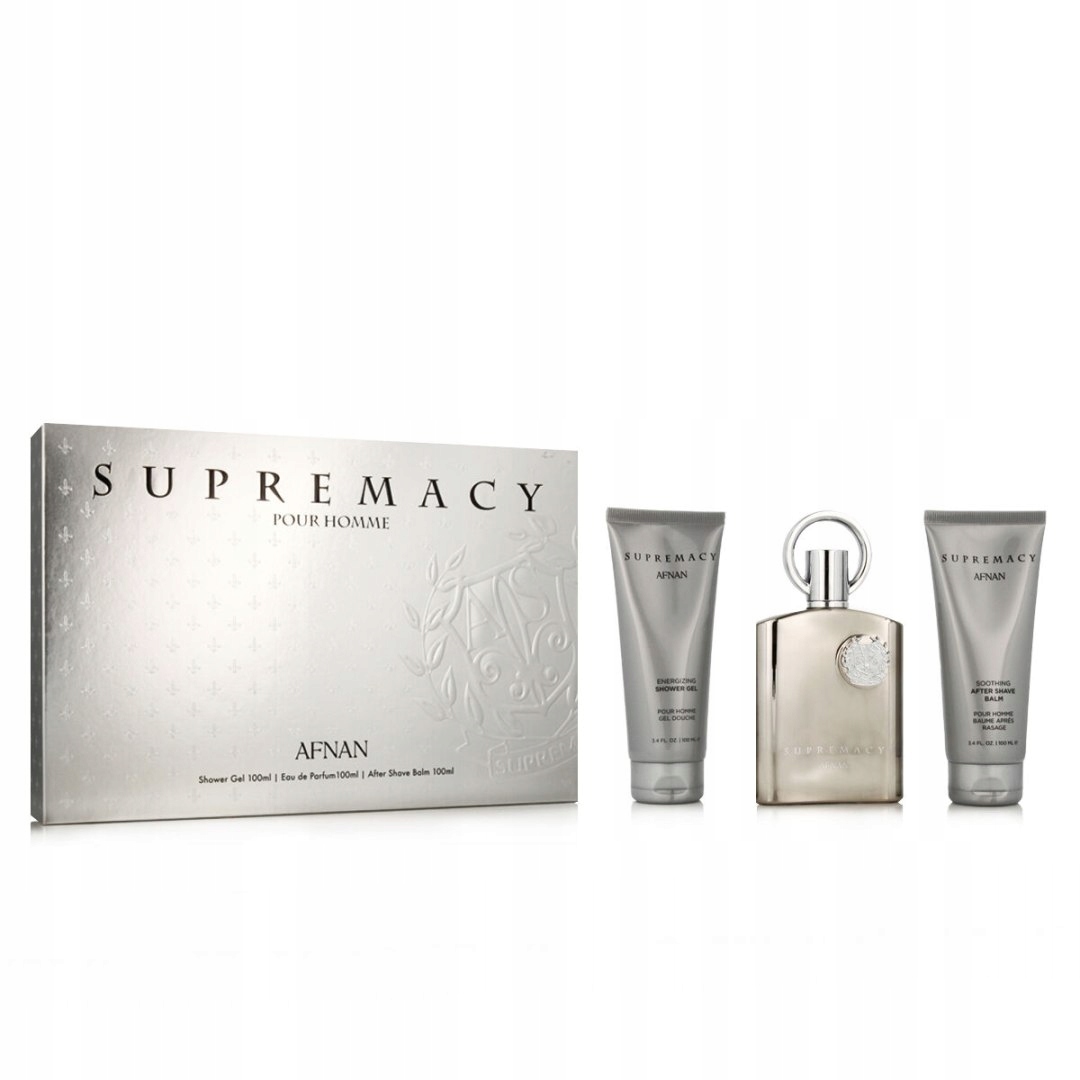 Sada parfémů pro muže Afnan Supremacy Silver Edp 3 díly