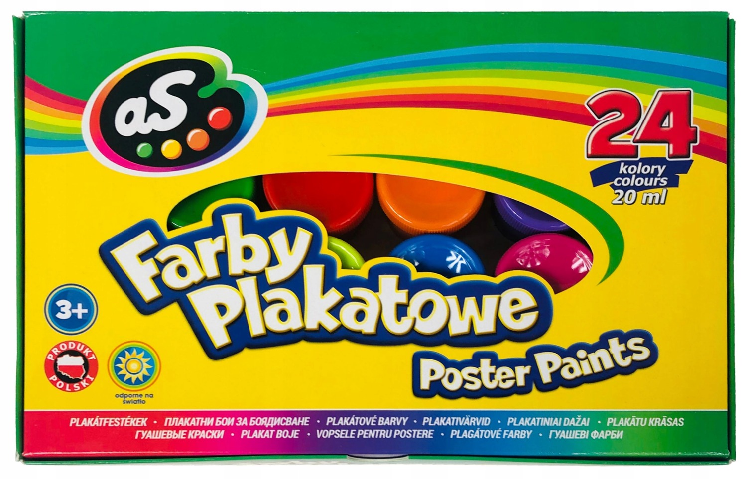 

Farby Plakatowe Szkolne Astra 24 20 ml aS
