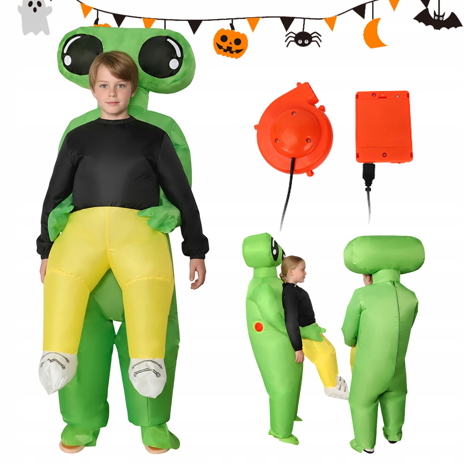 Nafukovací Kostým Alien Ufo Mimozemšťan Převlek Nafukovací Kostým Karneval