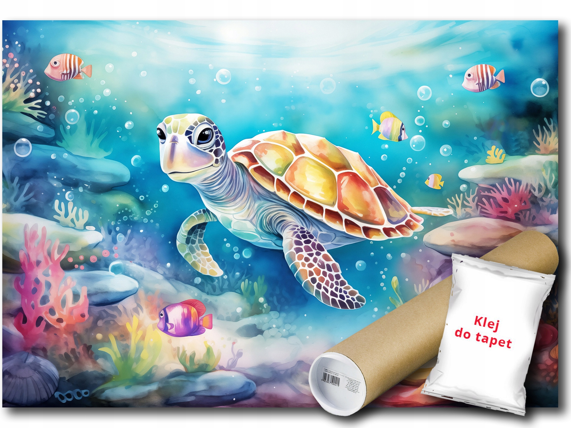 Vinylová Fototapeta Korytnačka Voda More Oceán Ryby Príroda 254x184