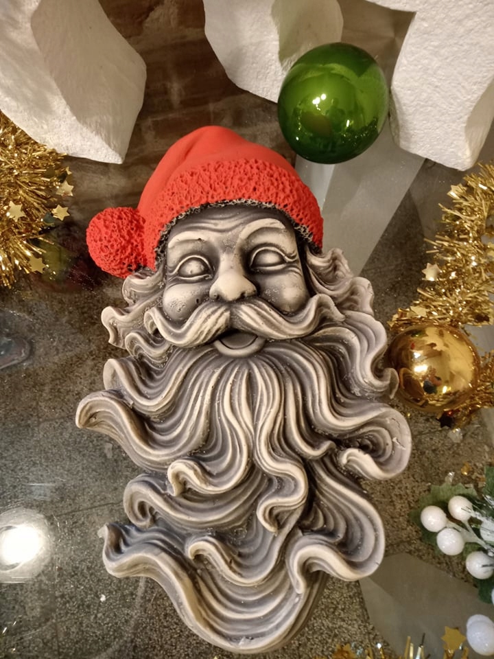 MIKOŁAJ ŚWIĘTY głowa mikołaja FIGURKA MIKOŁAJE 3d Motyw mikołaj