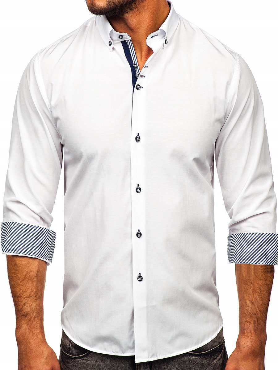 

Koszula Męska Elegancka Biała 5796-1 ROZMIAR_2XL