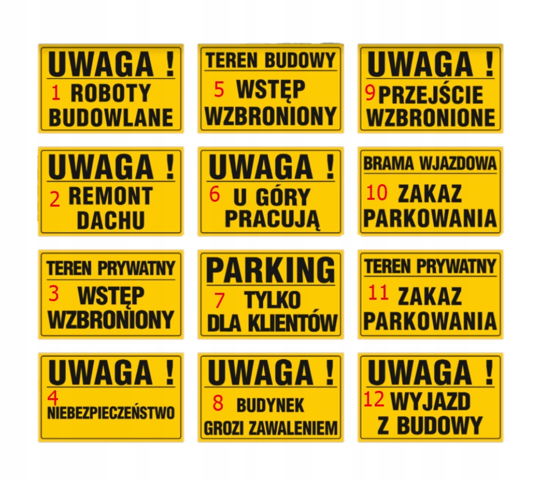 TABLICZKA TEREN PRYWATNY BUDOWY TABLICA INFORMACJA EAN (GTIN) 5904473720289