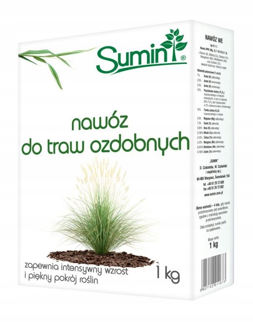 

Nawóz do traw ozdobnych 1 kg Sumin