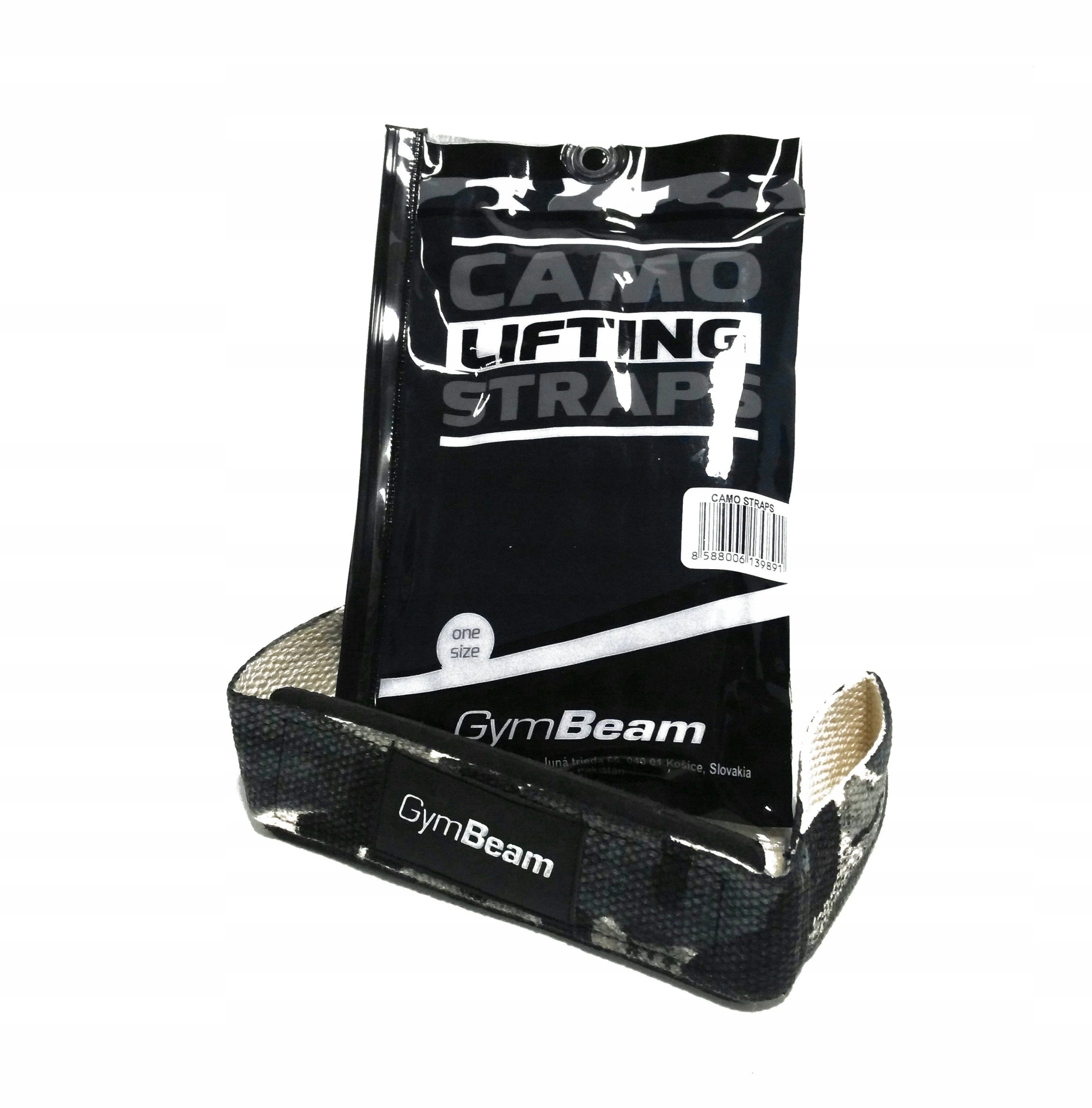 PASKI TRENINGOWE DO PODNOSZENIA CIĘŻARÓW TRWAŁE CAMO MARTWY CIĄG - GymBeam Kod producenta Paski Camo