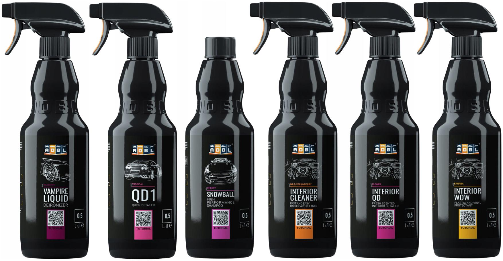 ADBL ZESTAW KOSMETYKÓW DO MYCIA I PIELĘGNACJI AUTA