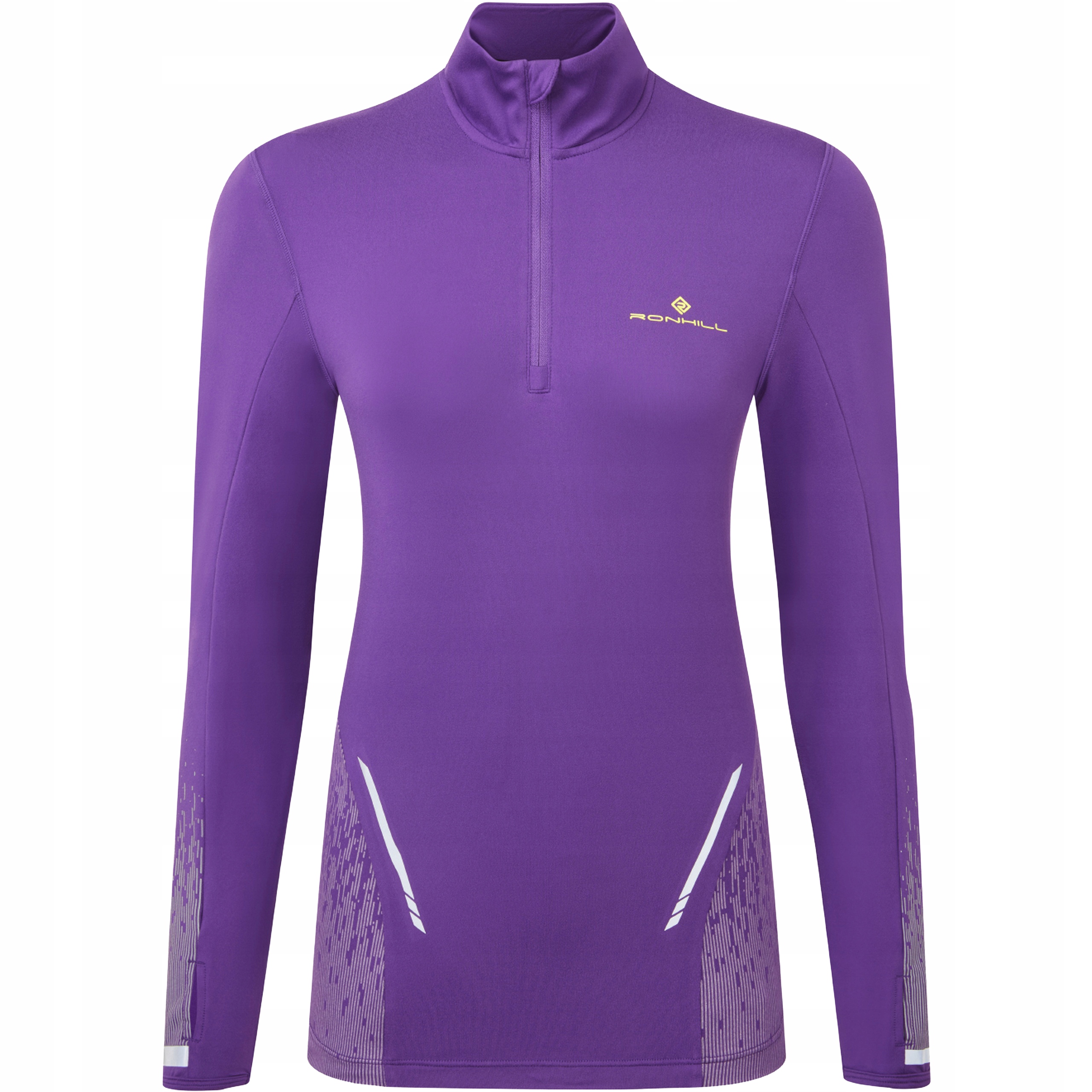 Bluza do Biegania Ronhill Sportowa Damska Tech Reflect 1/2 Zip Purple M