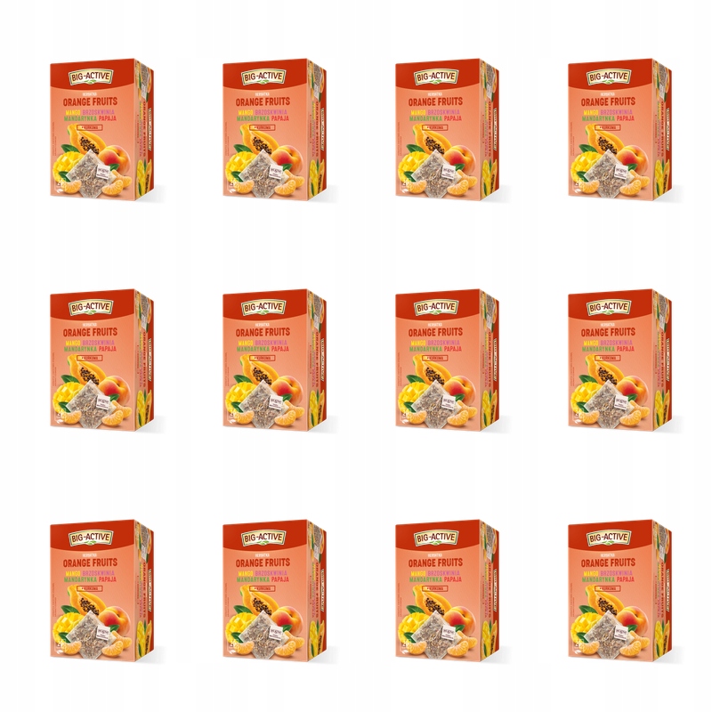 Big Active Orange Fruits čaj s kurkumou 40 g X12