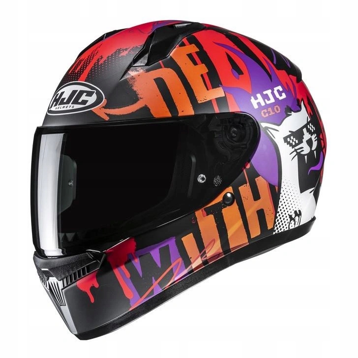 Motocyklová prilba Hjc C10 Fop Black/red čierna červená Darčeky