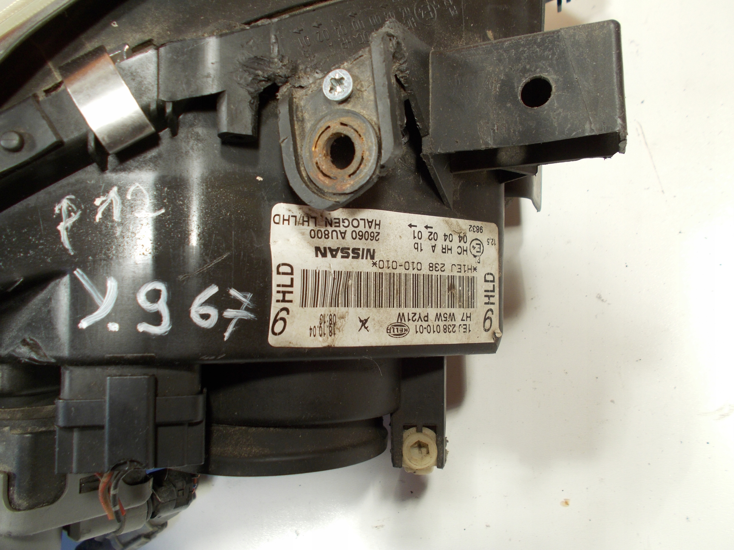 light left front REFLEKTOR left NISSAN PRIMERA P12 1EJ238010-01
