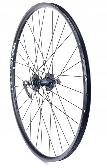 Alexrims MD17 koło 28 29 przód czarne przednie pod tarczę 6 śrub zamykacz