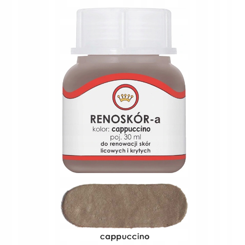 RENOSKÓR FARBA LAKIER DO SKÓRY CAPPUCCINO 30ML