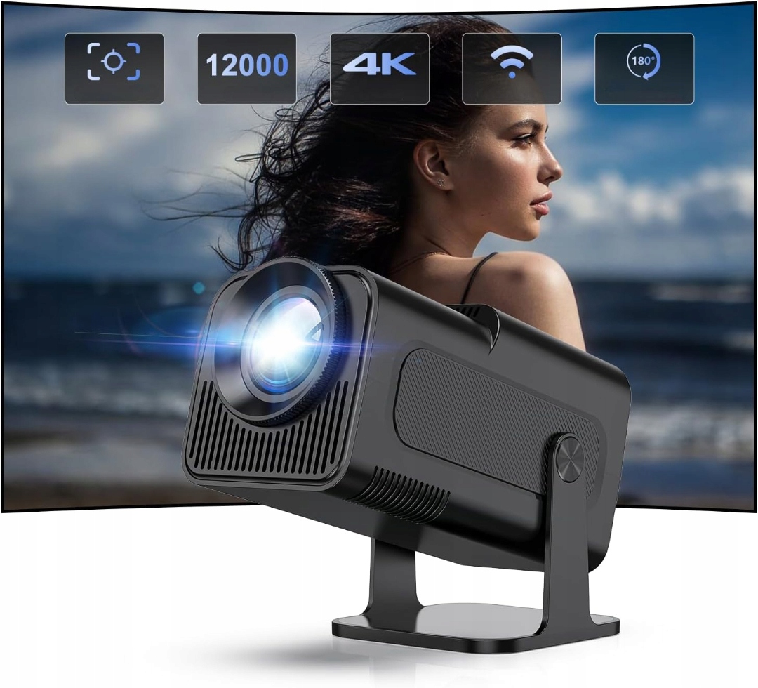 Led Videoprojektor 1080P Seseno Wifi Bt Domácí Kino 150 Palců Projektor